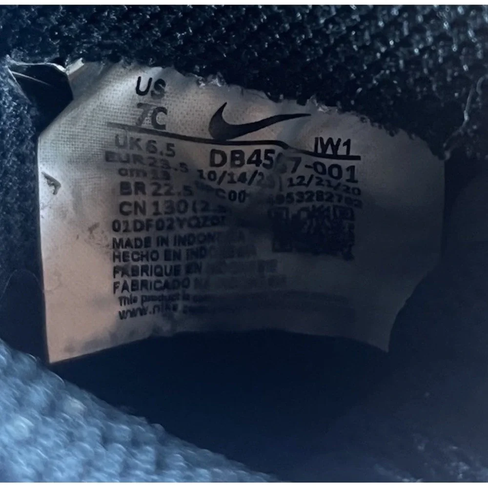 Nike Air Force 1 KSA TD 7C Black/Black-Metallic Silver Sneakers DB4587-001